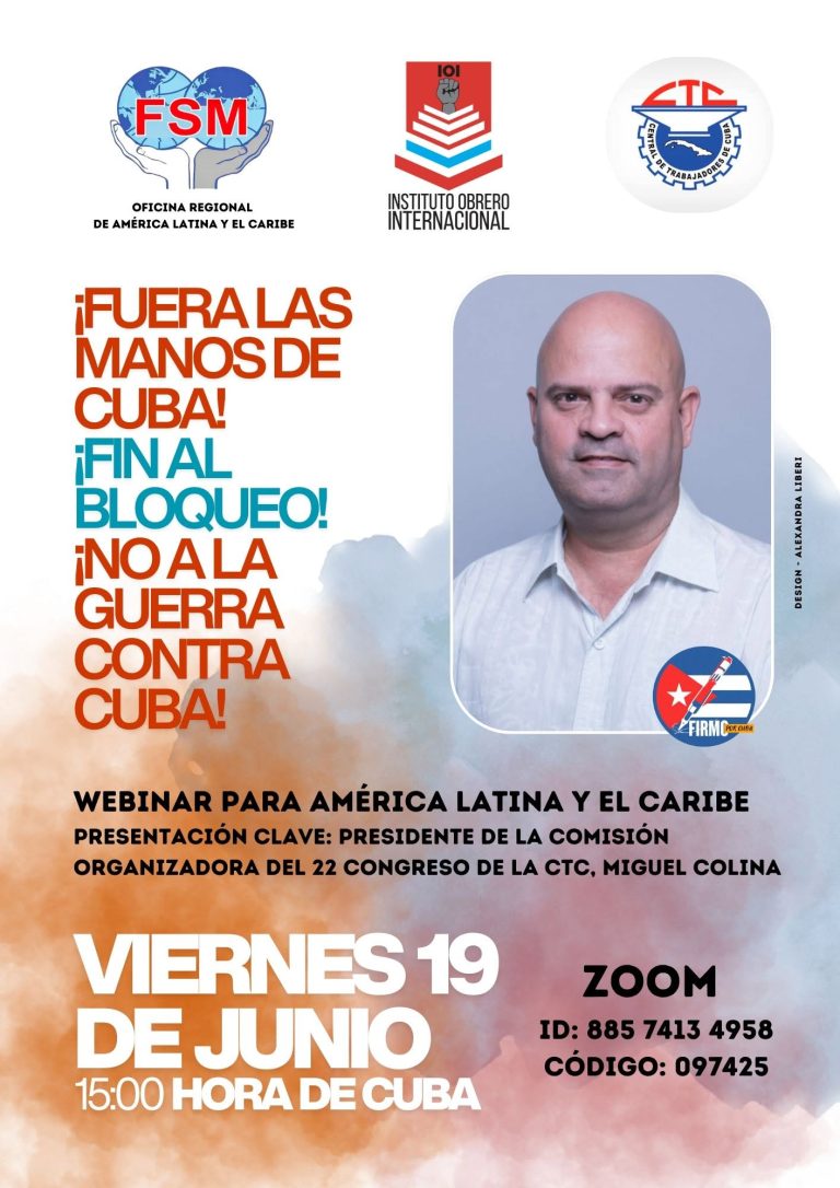 FSM, CTC, IOI: 19th June Webinar for Latin America & Caribe, with Miguel Colina