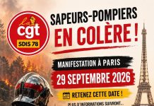 29th September 2026: CGT solidarity with firefighters’manifestation in Paris