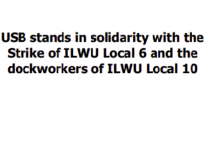 USB stands in solidarity with theStrike of ILWU Local 6 and thedockworkers of ILWU Local 10
