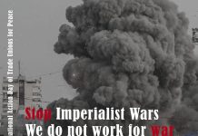 1st September: Statement on the IAD of Trade Unions for Peace