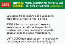 La Intersindical: 7th November general strike in Catalunya